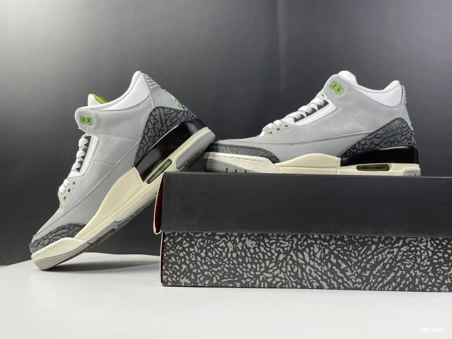 Cheap TBK 136064-006 Air Retro Chlorophyll Jordan 3 0706